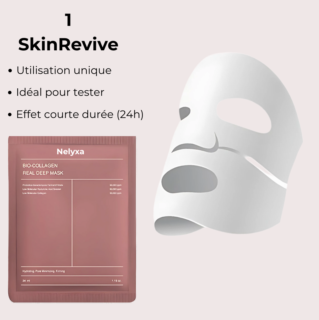 SkinRevive™ - Masque au Bio-Collagène