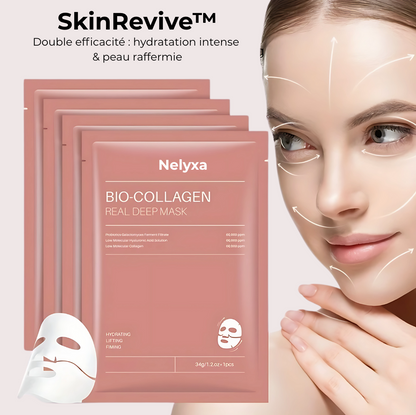 SkinRevive™ - Masque au Bio-Collagène